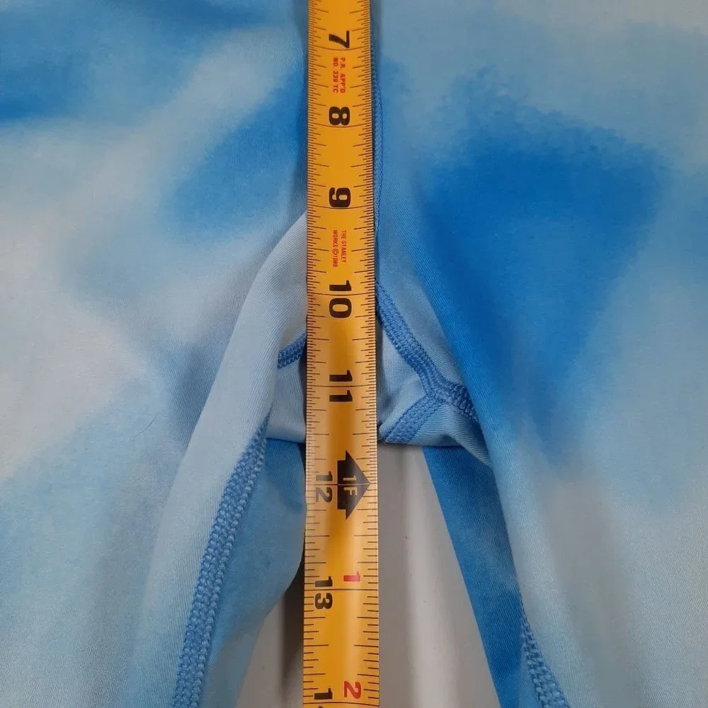 Adidas Techfit 3/4 Capris Tie Dye Tights Slim Fit Running Training Large Womens